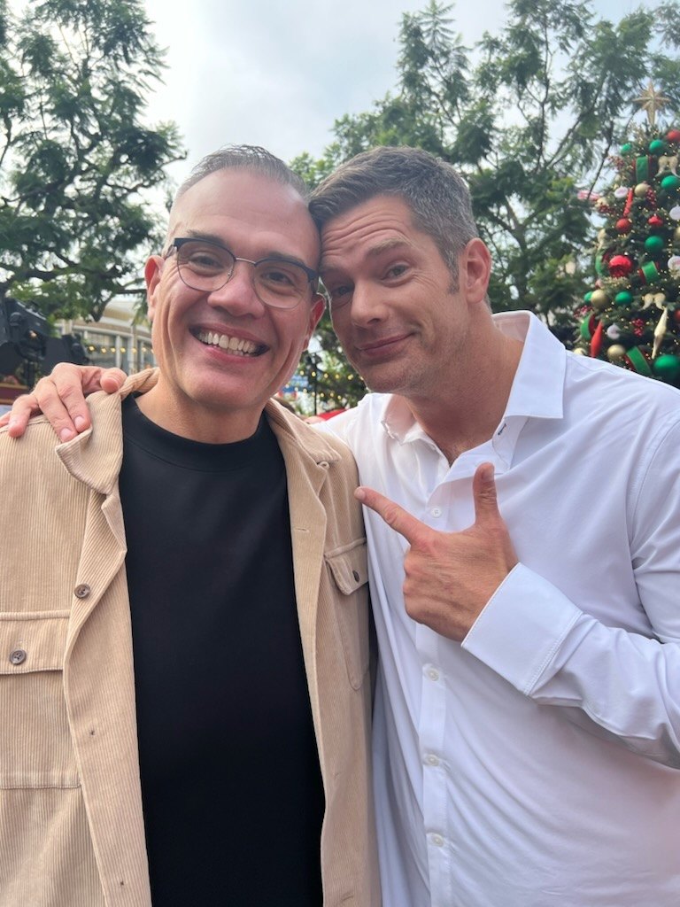 Platte Clark with Dallas Jenkins, creator of The Chosen and director of The Best Christmas Pageant Ever, at the film's premiere